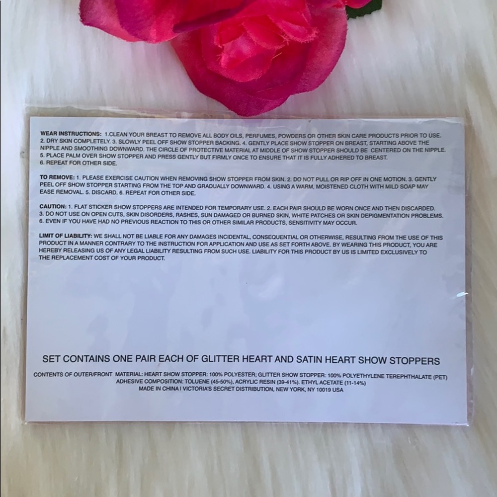 ❗️SOLD❗️NWT- VICTORIA SECRET SPARKLY HEART SHOW STOPPERS - Picture 4 of 4